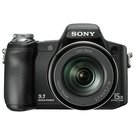 Sony DSC - H50 Black.  9.3 , .  1 / 2.3",  80 - 3200 ISO, Auto ISO,   31 - 465 , Zoom 15x,  ,    Memory Stick Duo, Memory Stick Pro Duo, Memory Stick PRO - HG Duo