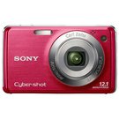 Sony DSC - W230 Red.  12.1 , .  1 / 2.3",  100 - 3200 ISO, Auto ISO,   30 - 120 , Zoom 4x,  ,   : Memory Stick Duo, Memory Stick Pro Duo, Memory Stick PRO - HG Duo